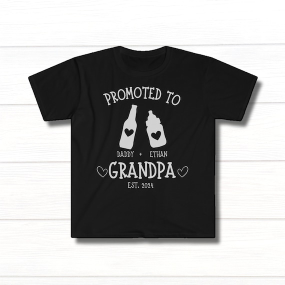 Promoted To Papa Shirt Grandpa Announcement T-Shirt Promoted To Papa Shirt Grandpa Announcement T-Shirt