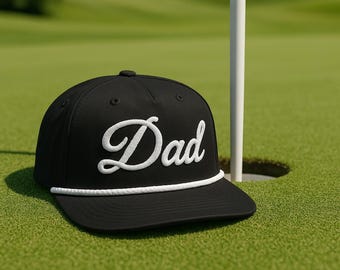 Gorra de golf personalizada para papá, gorra retro personalizada con cuerda, regalo para el Día del Padre para golfistas, gorra snapback personalizada para papá, regalo para papá primerizo.