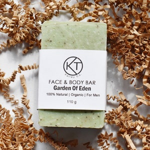 Natural Face & Body Bar Soap. Natural Organic Soap Bar For All Skin Types. Face and Body Soap Bar. Perfect Birthday Gift.