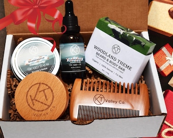 Kit naturale per la cura della barba da uomo. Kit per la cura della barba fatto a mano. Kit per la barba definitivo. Regalo perfetto per le feste. Consegna rapida dal Canada.