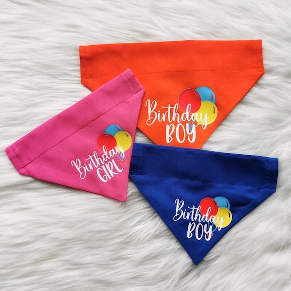 Over Collar Cat and Dog Birthday Bandana, Gotcha Day Bandana, Fosterversary Gift Ideas, Pet Parent Presents, Happy Birthday Presents