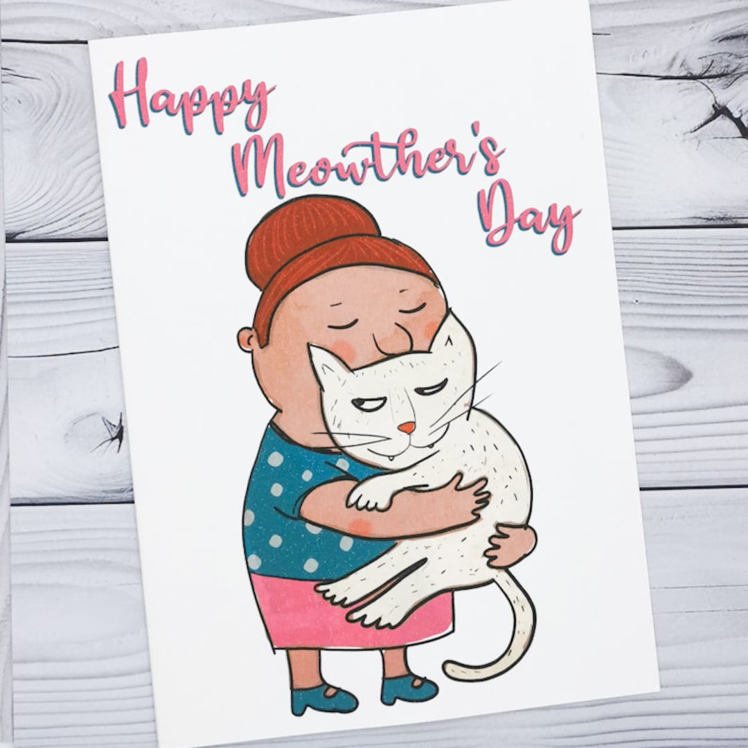 Happy Mother's Day Cat Card, Crazy Cat Lady Card, Funny Novelty Joke ...