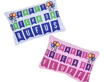 Personalised Gotcha Day Letter Dog Toy, Cute Dog Toys for Pet Birthdays, Gifts for New Dog Owners, Interactive Toys for Dogs, Puppy Gifts
