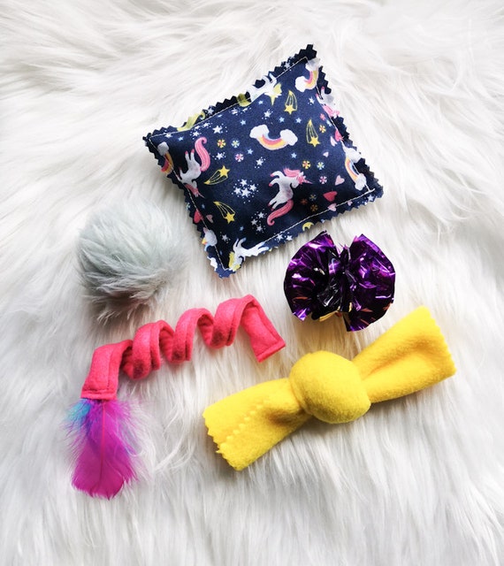 Set of Handmade Cat Toys, Handmade Gifts for Cat Lovers