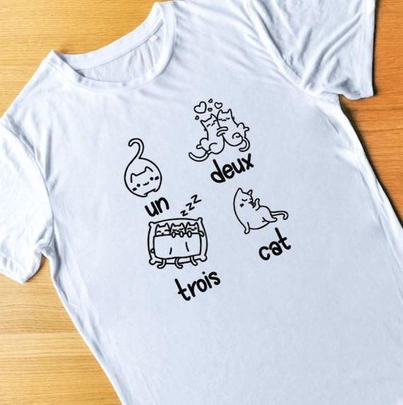 Un Deux Trois Cat Shirt Gift Un Deux Trois Cat Shirt Gift
