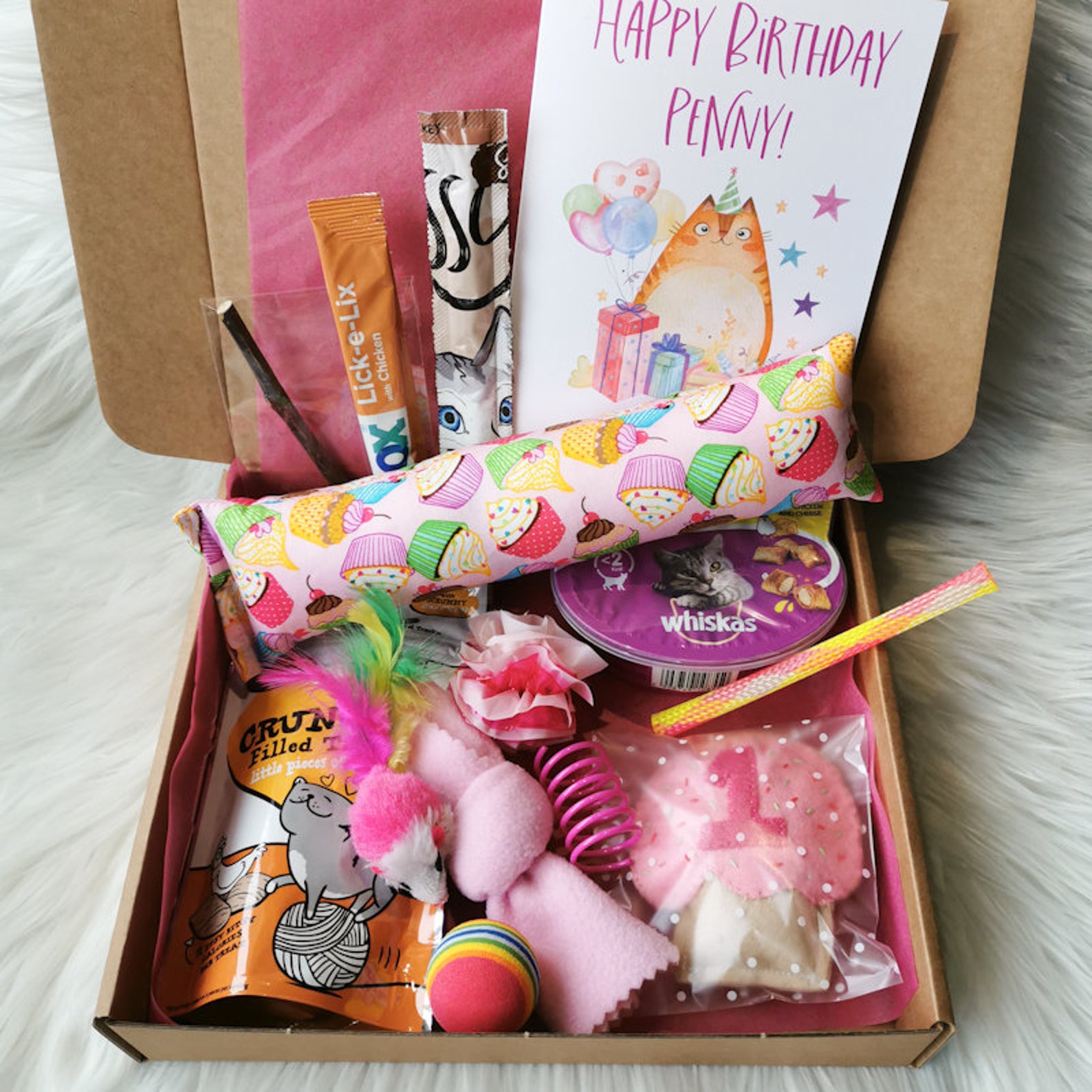 Personalised Cat Birthday Gift Box Gotcha Day Presents Pet Etsy