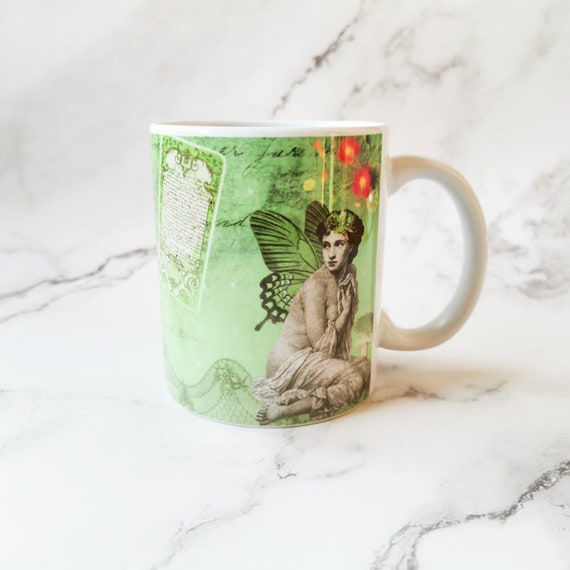 Fairy Mug, Green Absinthe Design, Alternative Gifts for Her, Tea and Coffee  Lovers, Ceramic Mugs, Easter Gifts - Etsy