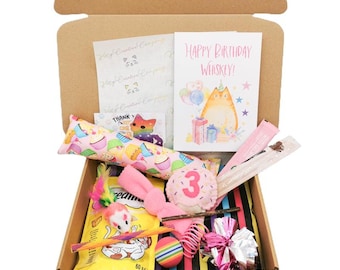 Personalised Cat Birthday Gift Box, Gotcha Day Presents, Pet