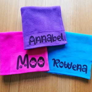 Personalised Handmade Pet Blanket, Measures 50CM x 75CM, Cosy Gifts for Cat and Dog Lovers, Christmas Presents for Pet Parents, Gotcha Day