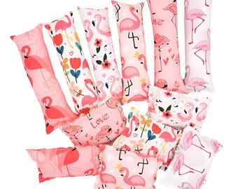 Handmade Flamingo Catnip 7 Inch Kicker and Pillow Set: Tropical Cat Toys