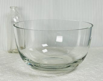 Cuenco de cristal pesado transparente de 3,5 libras