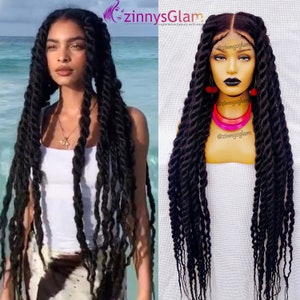 READY TO SHIP Jumbo Knotless Braided Wig for Black Women