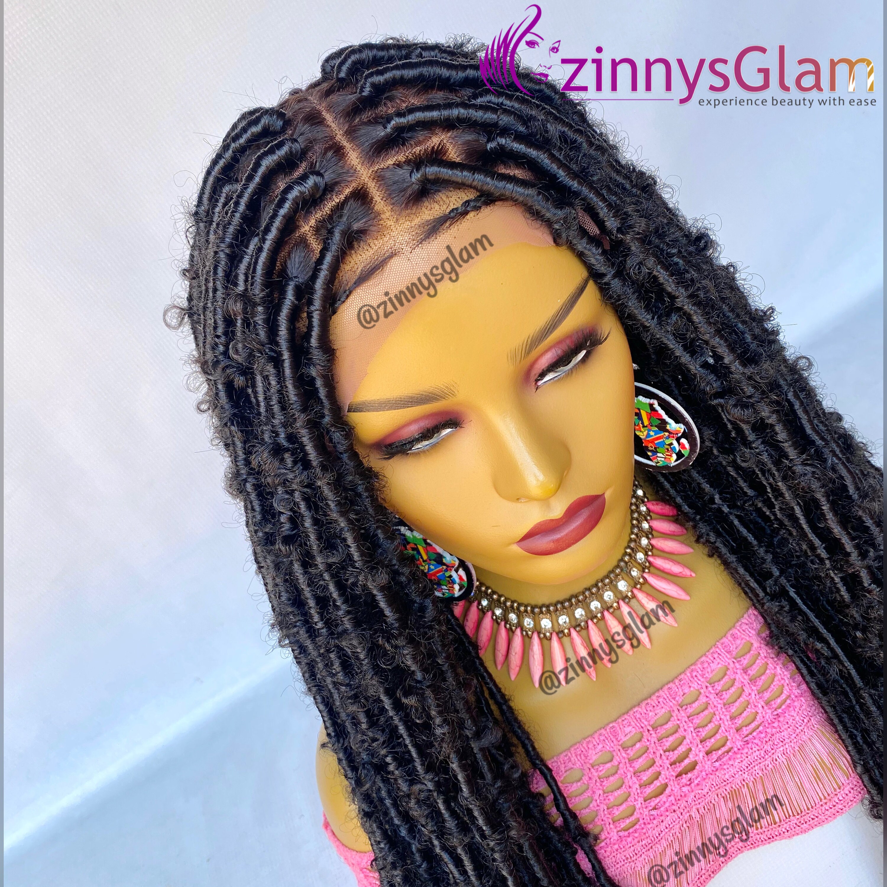 Distressed faux locs wig Butterfly locs wig Distressed locs Etsy