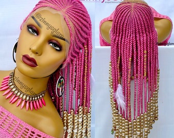 Hot Pink Preppy Braid Crown's Code & Price - RblxTrade