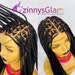 READY TO SHIP Triangle Knotless box braided wig for black women full lace front wig human hair wig dreadlock faux loc cornrow box braid wig 