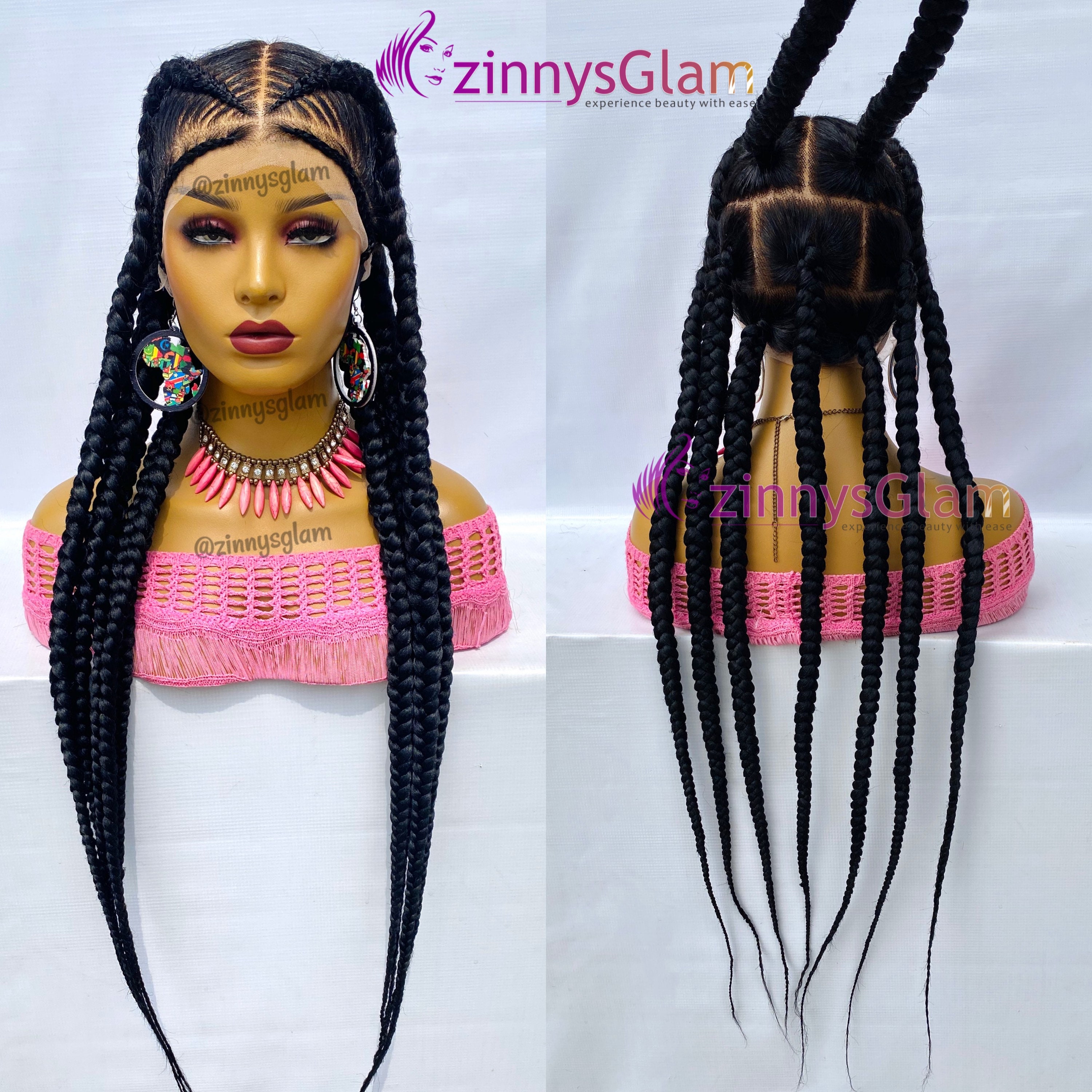 READY TO SHIP Pop Smoke Braid Wig for Black Women Cornrow Wig - Etsy