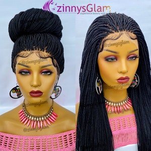 Full Lace Braided Wigs for Black Women Braided Wig Human Hair, Braided Wig  Frontal, Tribal Braids Wig, Box Braid Wig, Knotless Braids 