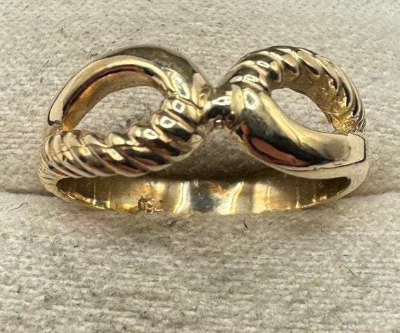 Bague infini en or jaune 18 France