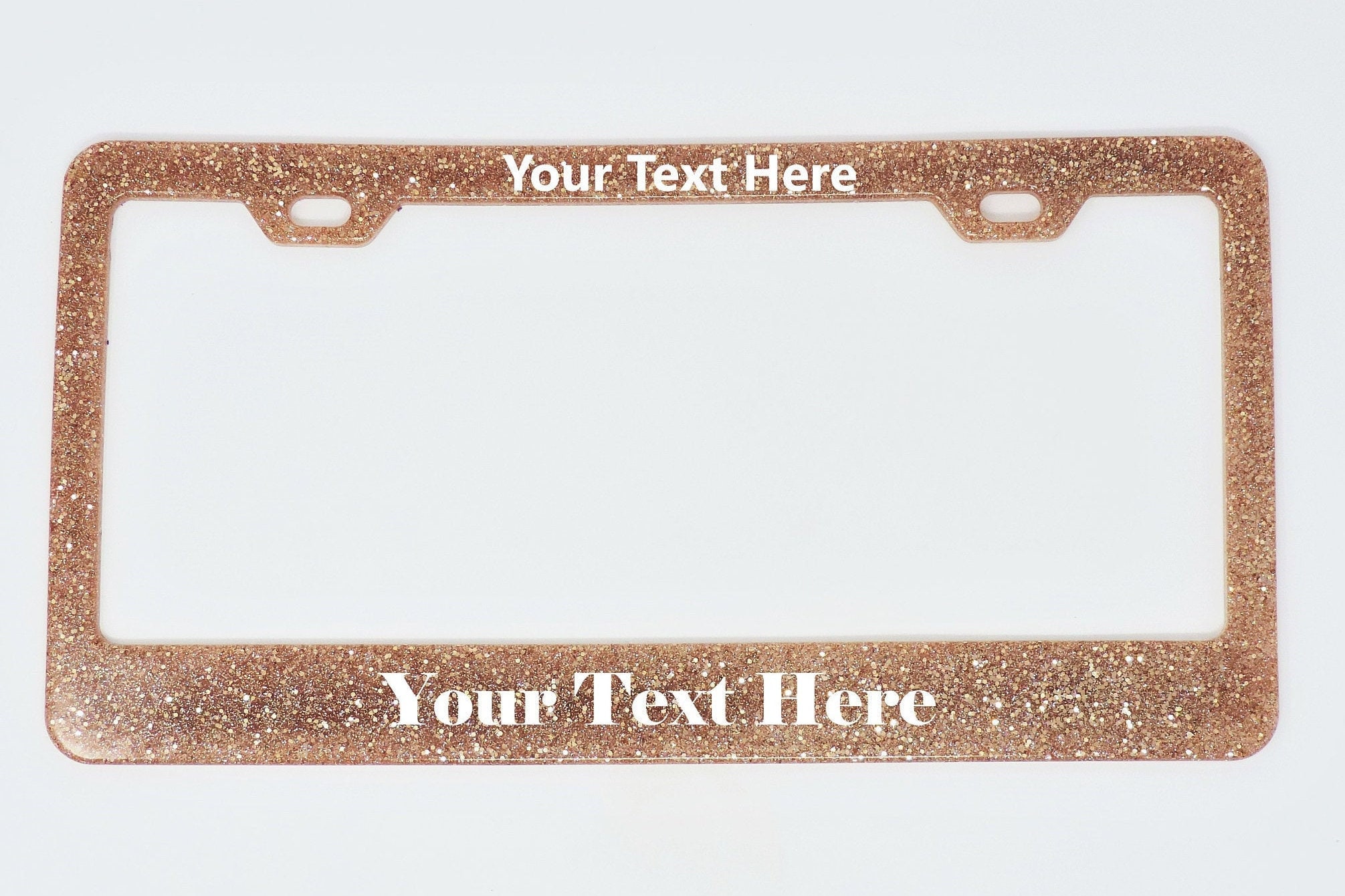 Resin License Plate Framecustom License Plate Framerose Gold Number