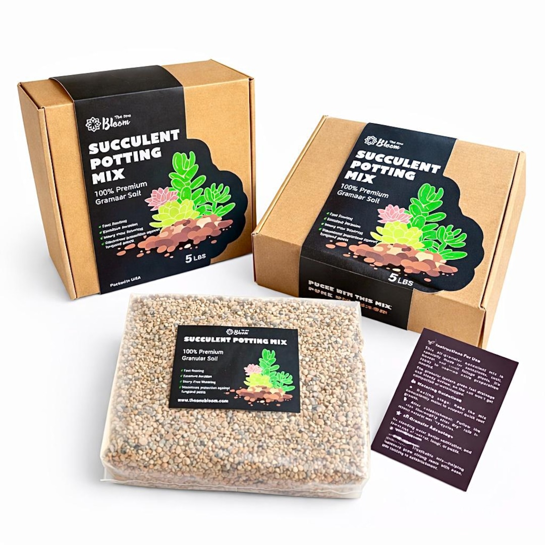 Premium Succulent Potting Mix | 2.5lb 5lb | Fast Rooting, Drainage Soil ...