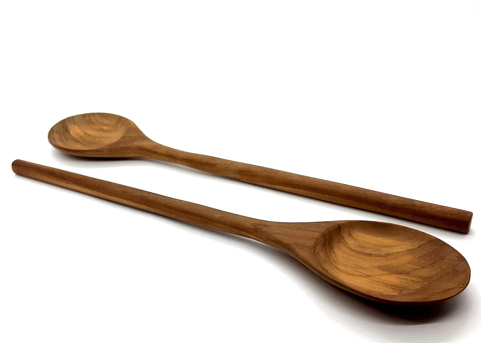 2PCS Wooden Spoon Long Handle for Kitchen Cooking Made Using Etsy