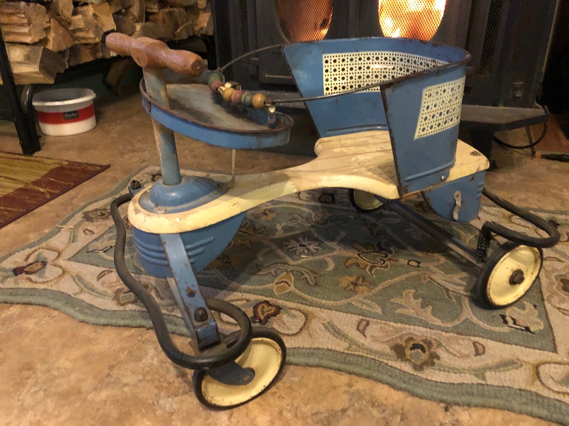 1940/50s Vintage Baby Stroller/walker Etsy