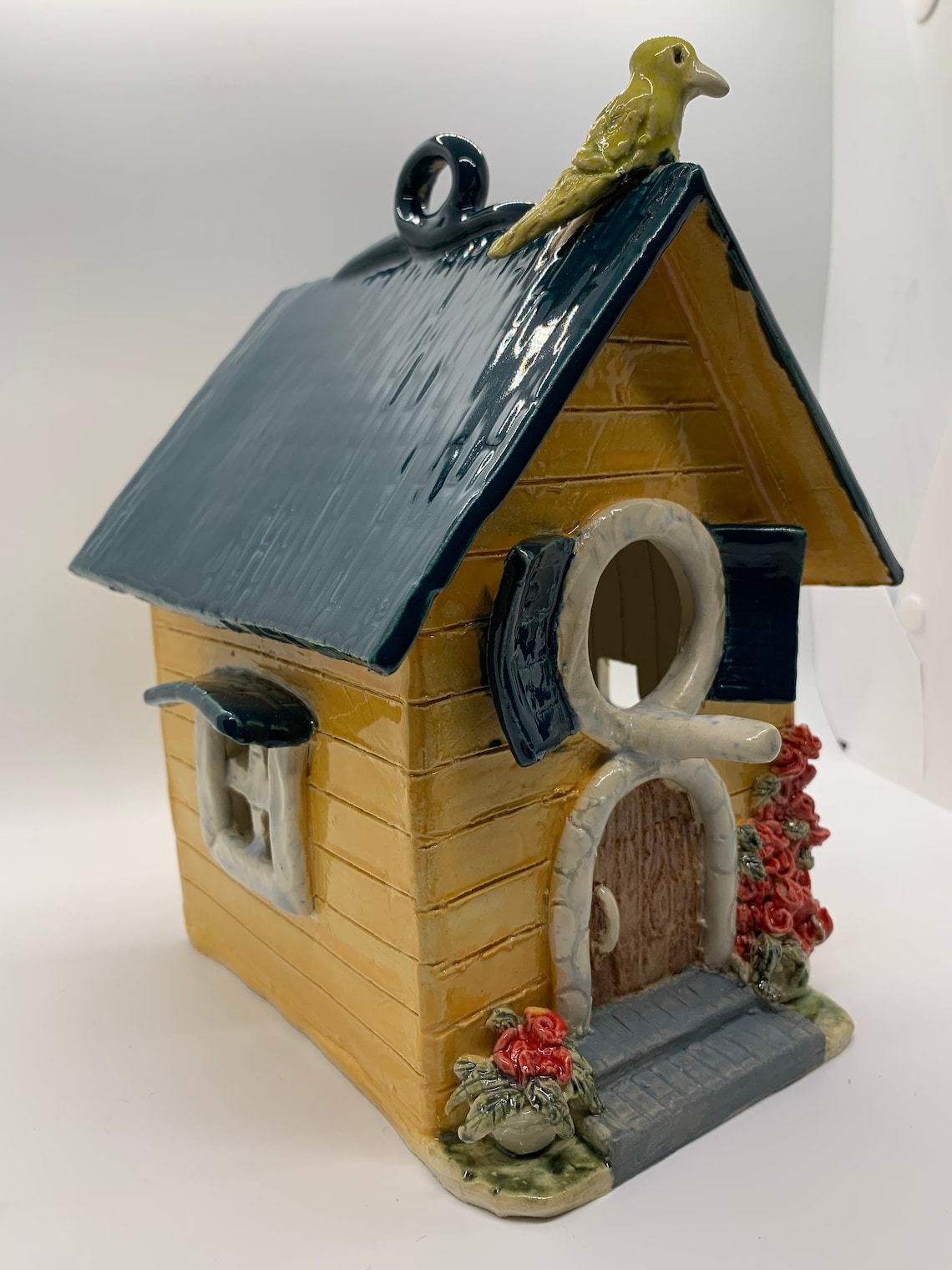 Handmade ceramic birdhouse one of a kind Etsy