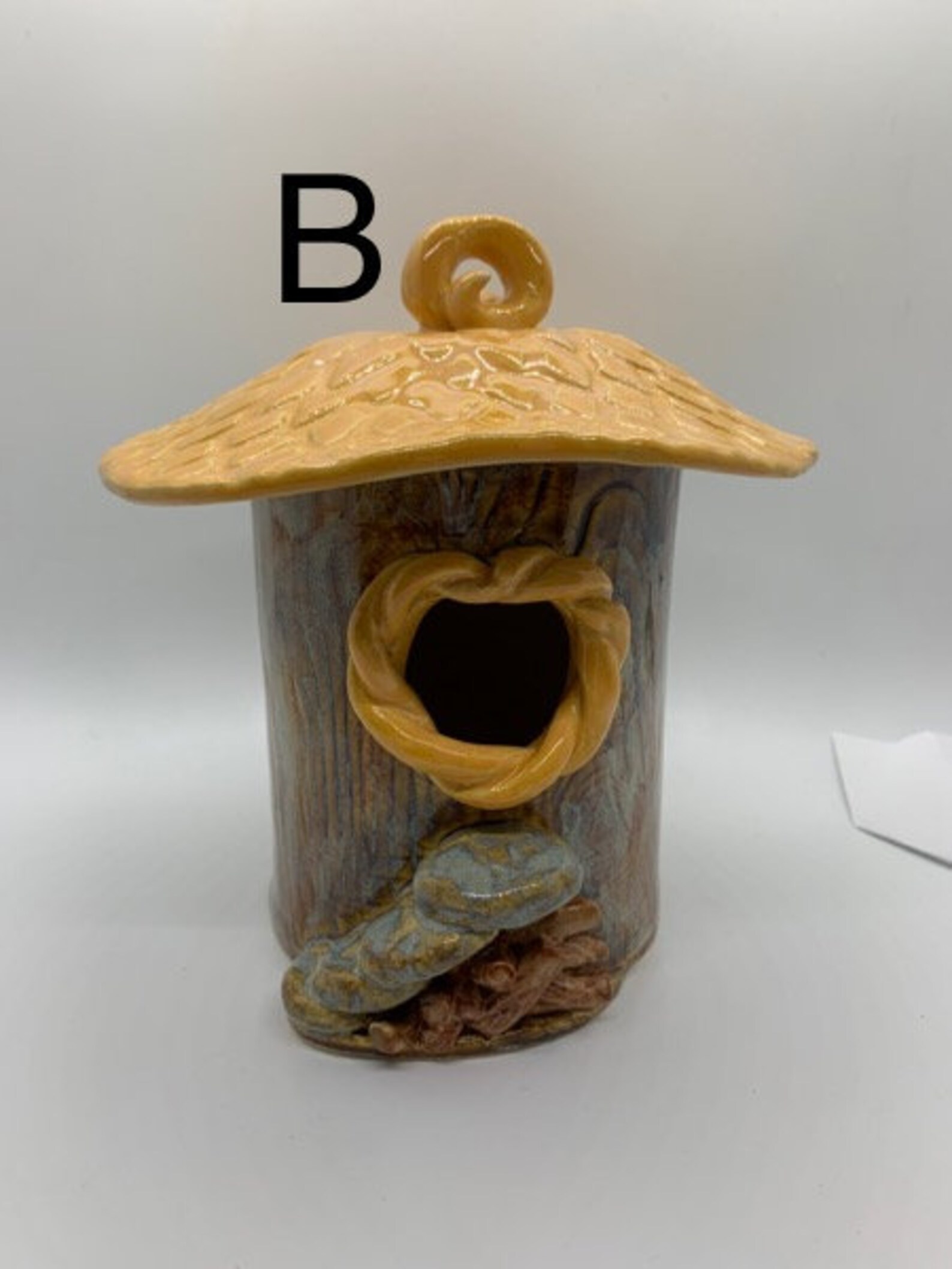 Handmade ceramic birdhouse one of a kind Etsy