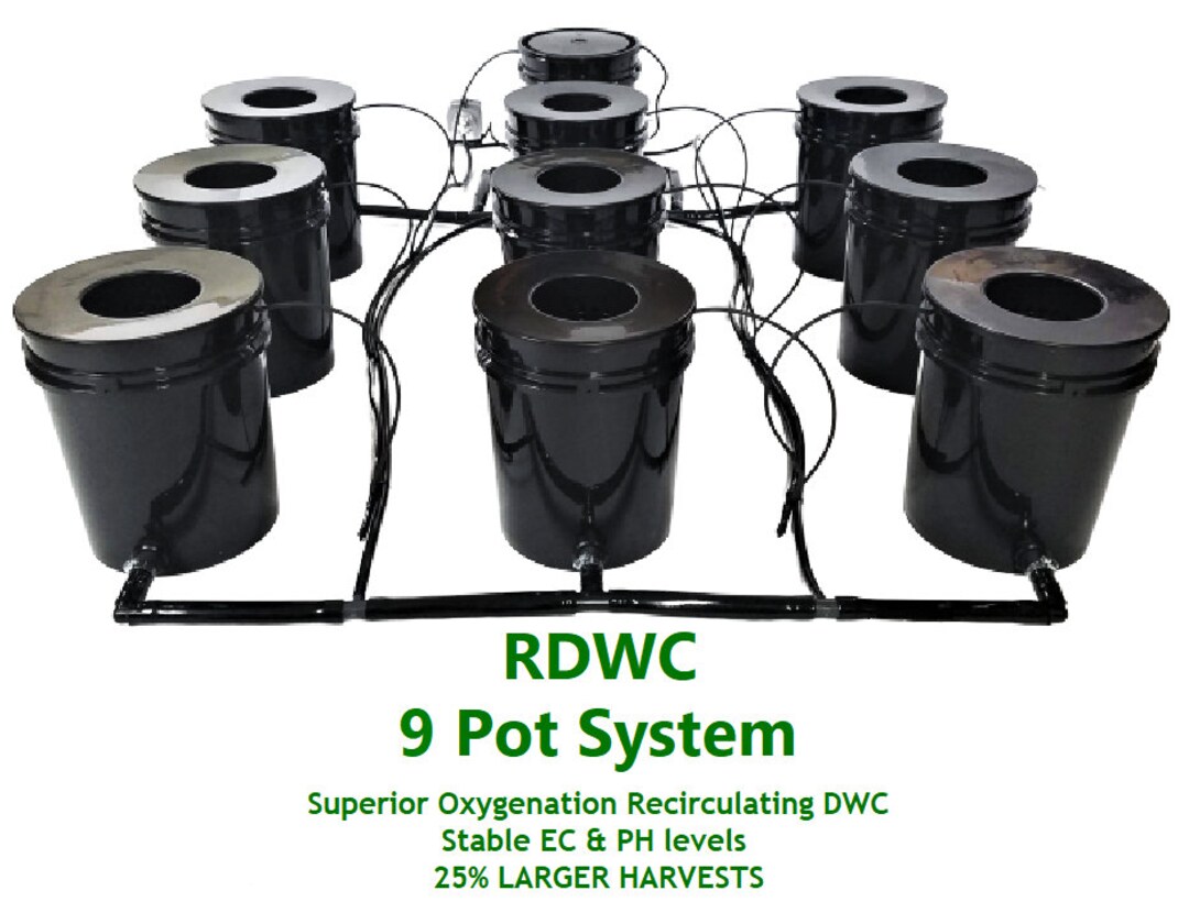 Grow 9 Recirculating Deep Water Culture RDWC System DWC Etsy