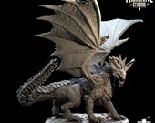 Dvarkos - Red Dragon The Silvercrest League 3D Printed Miniature Moonglaive 28mm 32mm Miniatures, Warhammer, D D