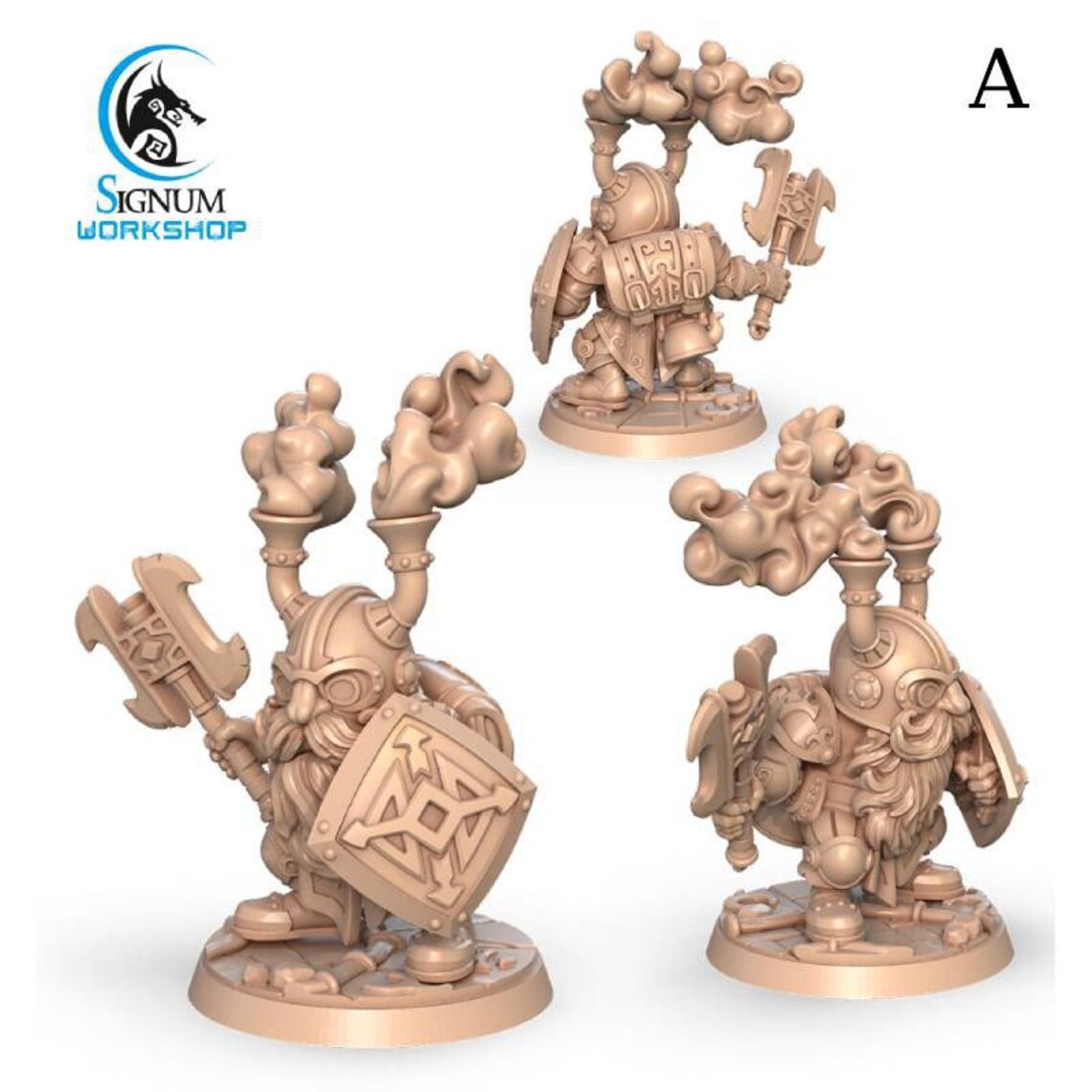 Warrior of Bronze Kingdom The Dwarves of Bronze Kingdom 3D Etsy