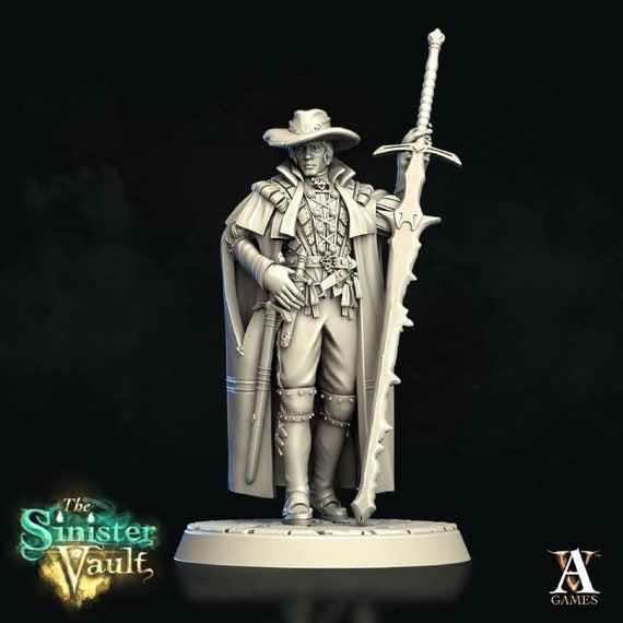 3D Printed Miniature Sinister Vault D&D Gharl The Cleric Archvillain