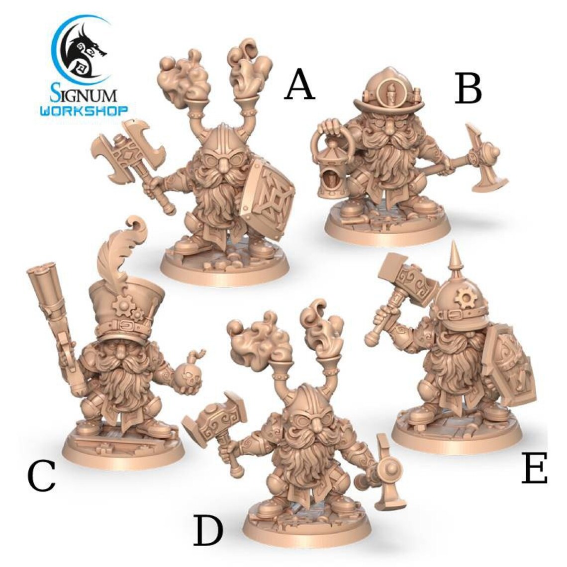 Warrior of Bronze Kingdom The Dwarves of Bronze Kingdom 3D Etsy