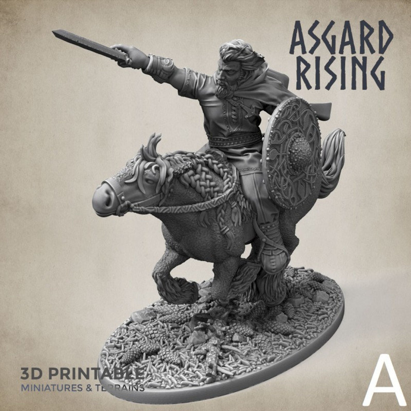 Fearless Norseman Riders Vikings 3D Printed Miniature Etsy