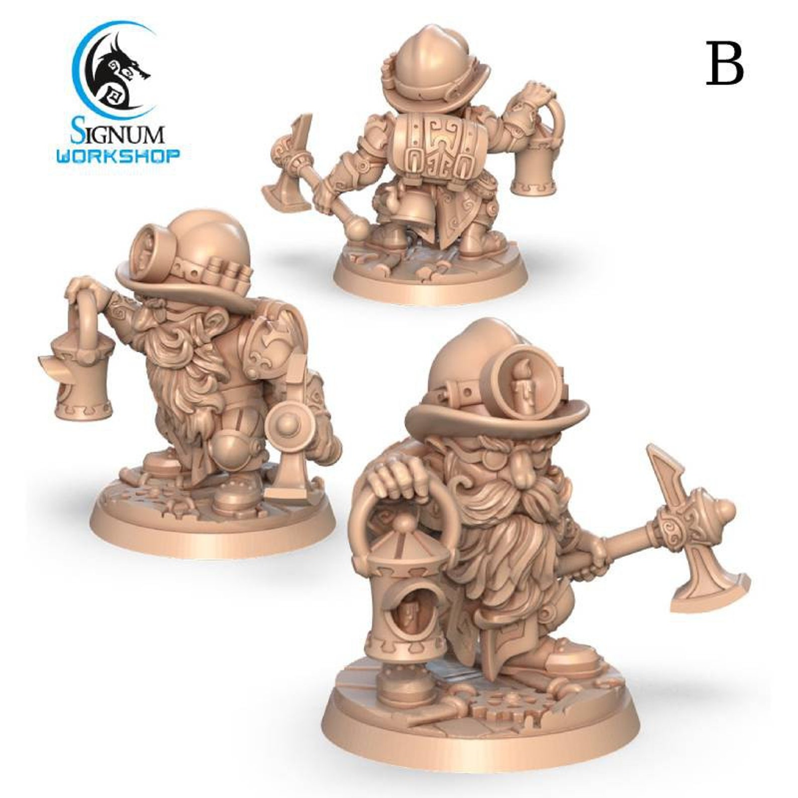 Warrior of Bronze Kingdom The Dwarves of Bronze Kingdom 3D Etsy