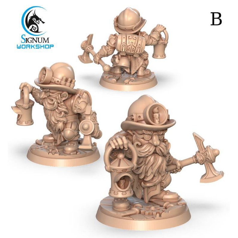 Warrior of Bronze Kingdom The Dwarves of Bronze Kingdom 3D Etsy