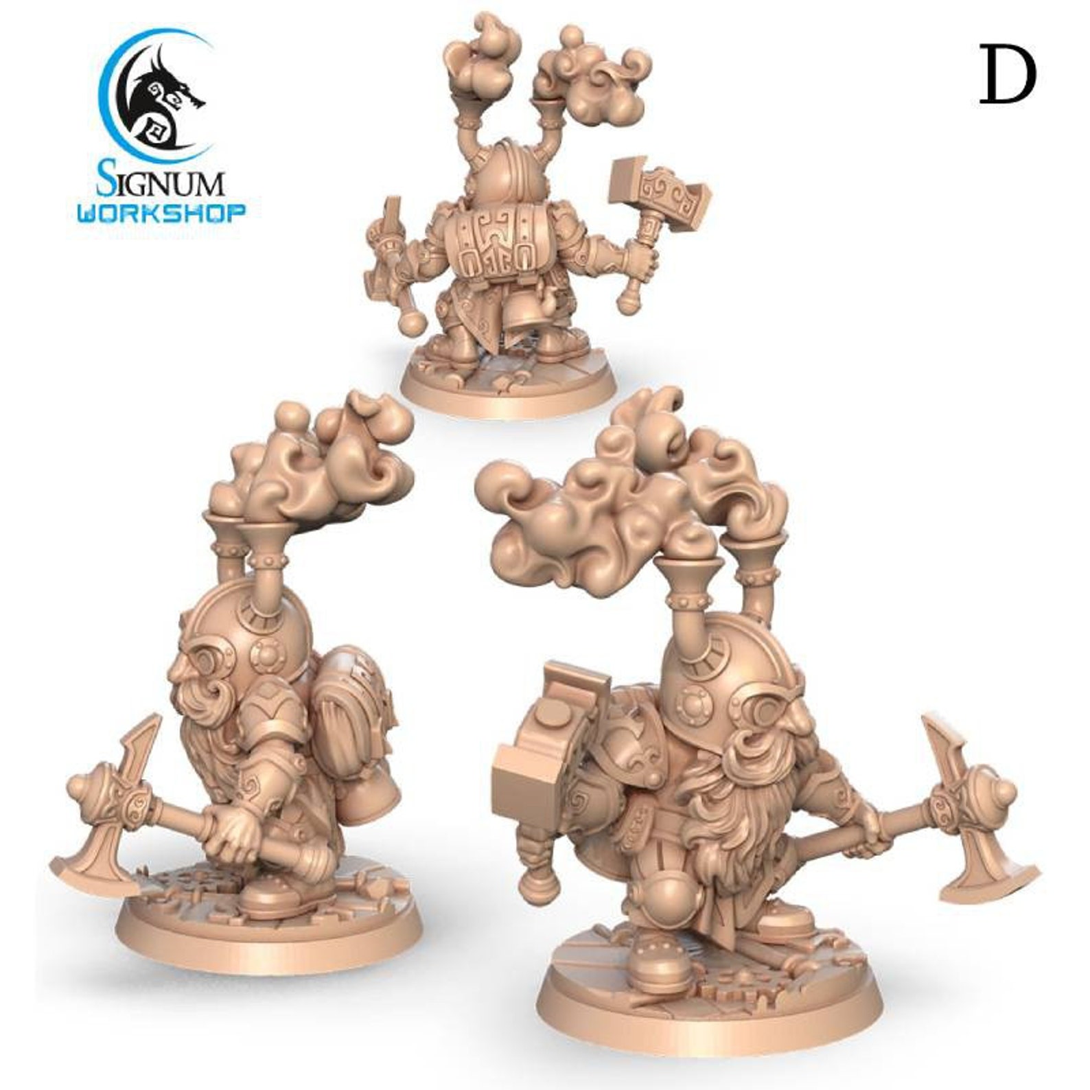 Warrior of Bronze Kingdom The Dwarves of Bronze Kingdom 3D Etsy