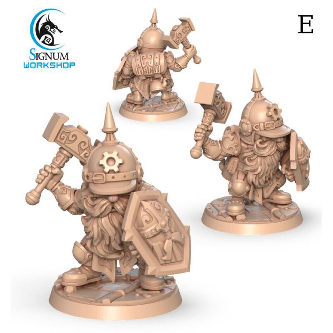 Warrior of Bronze Kingdom The Dwarves of Bronze Kingdom 3D Etsy
