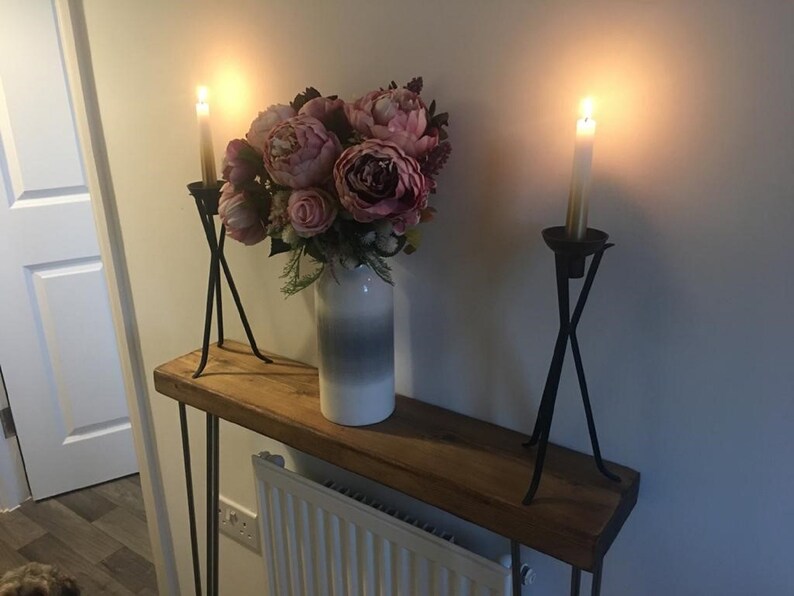 Rustic Console/radiator/hallway Table 15cm Wide Reclaimed - Etsy UK