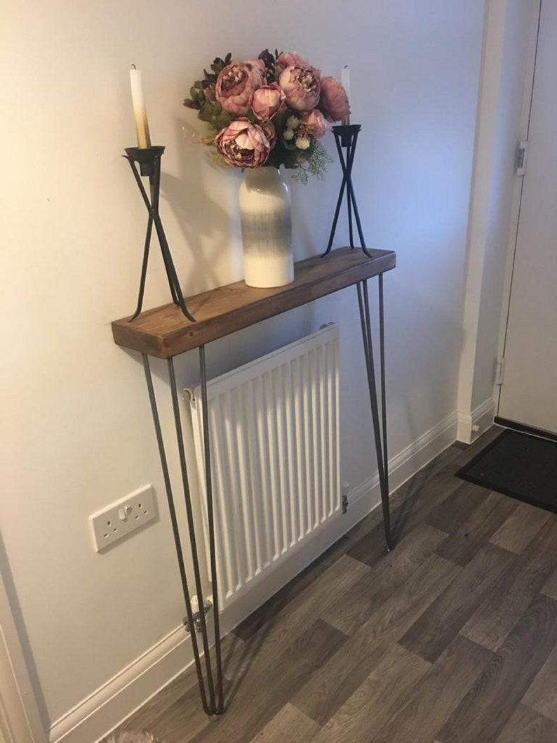 Rustic Console/radiator/hallway Table 15cm Wide Reclaimed Etsy UK