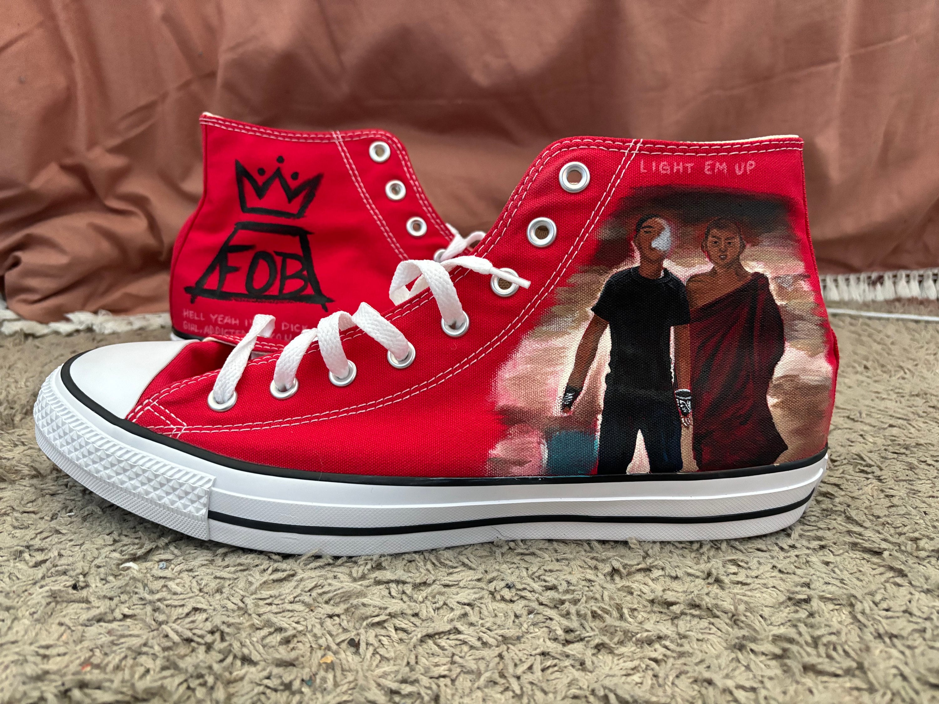 Fall Out Boy Shoes Etsy