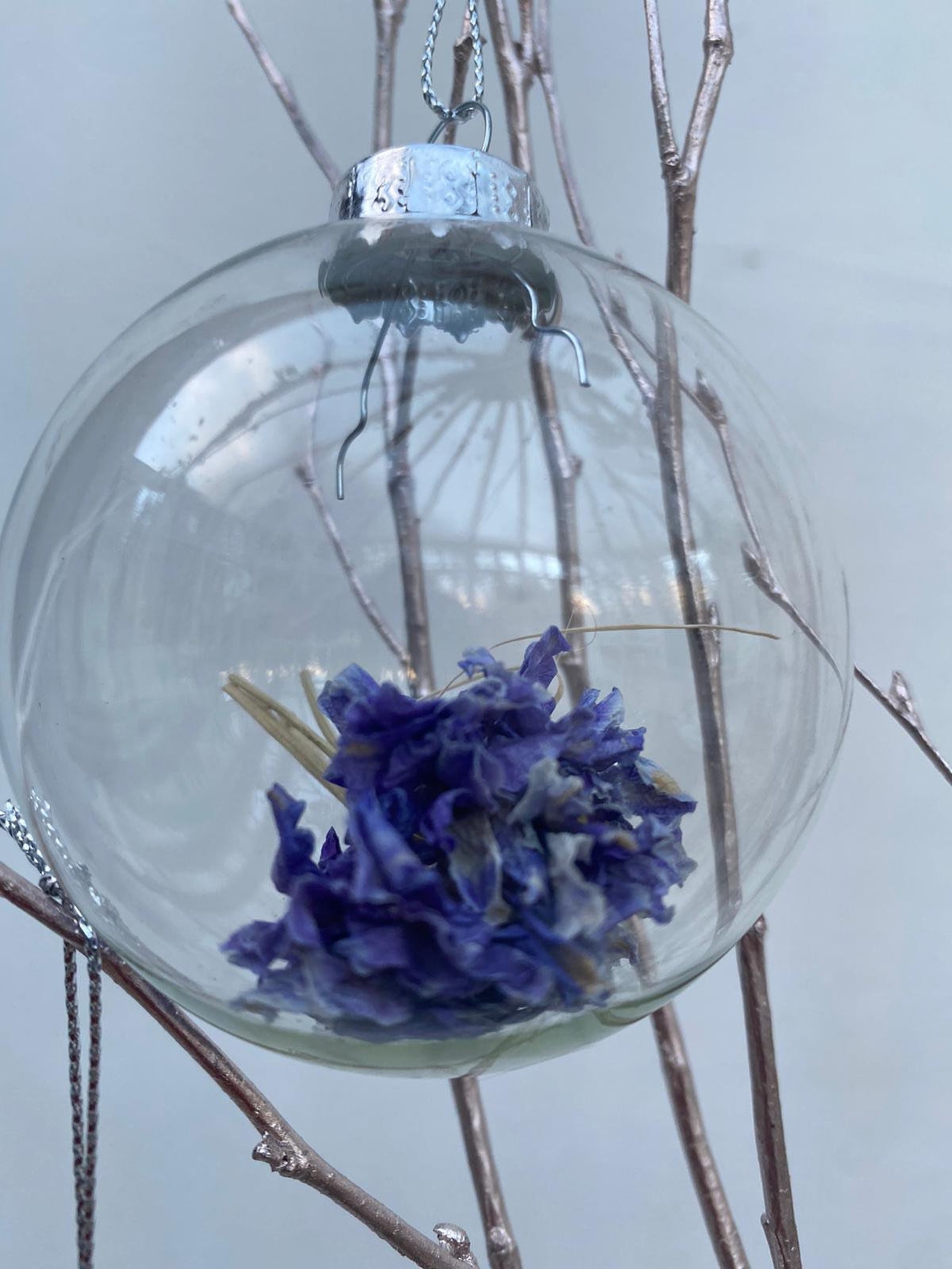 Set of 6 Glass Baubles Birthday/Celebration/Baby Shower Etsy