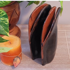 Studio art abstract organic modern sculpture seed pod appearance