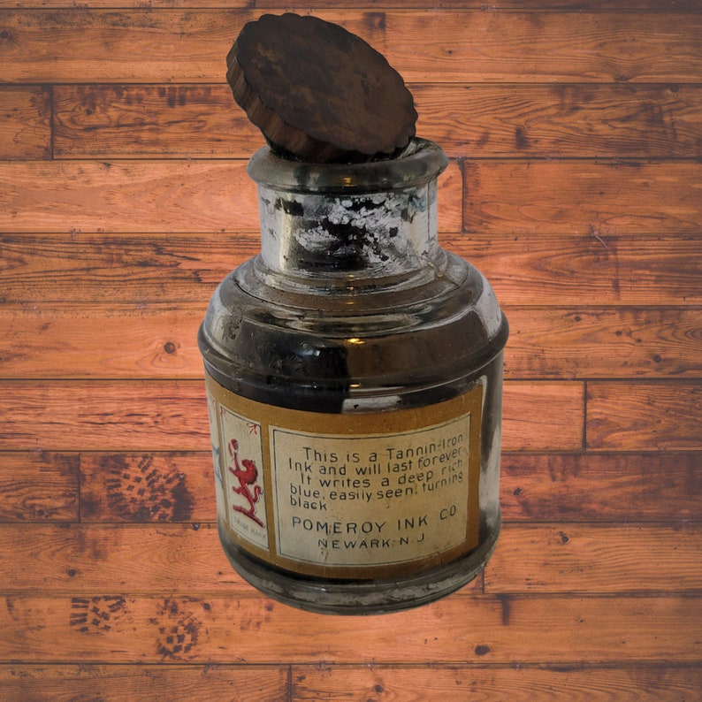 Fountain Pen Ink Bottle. Vintage 1910 Etsy