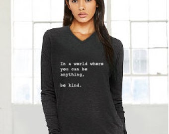 Women's V Neck T Shirts With Sayings 