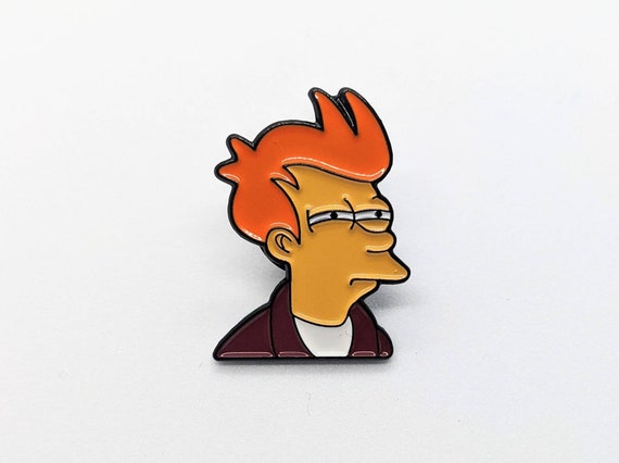Futurama Fry Bender Meme Pin Enamel Metal Brooch Lapel Badge Kids Adult Gift 