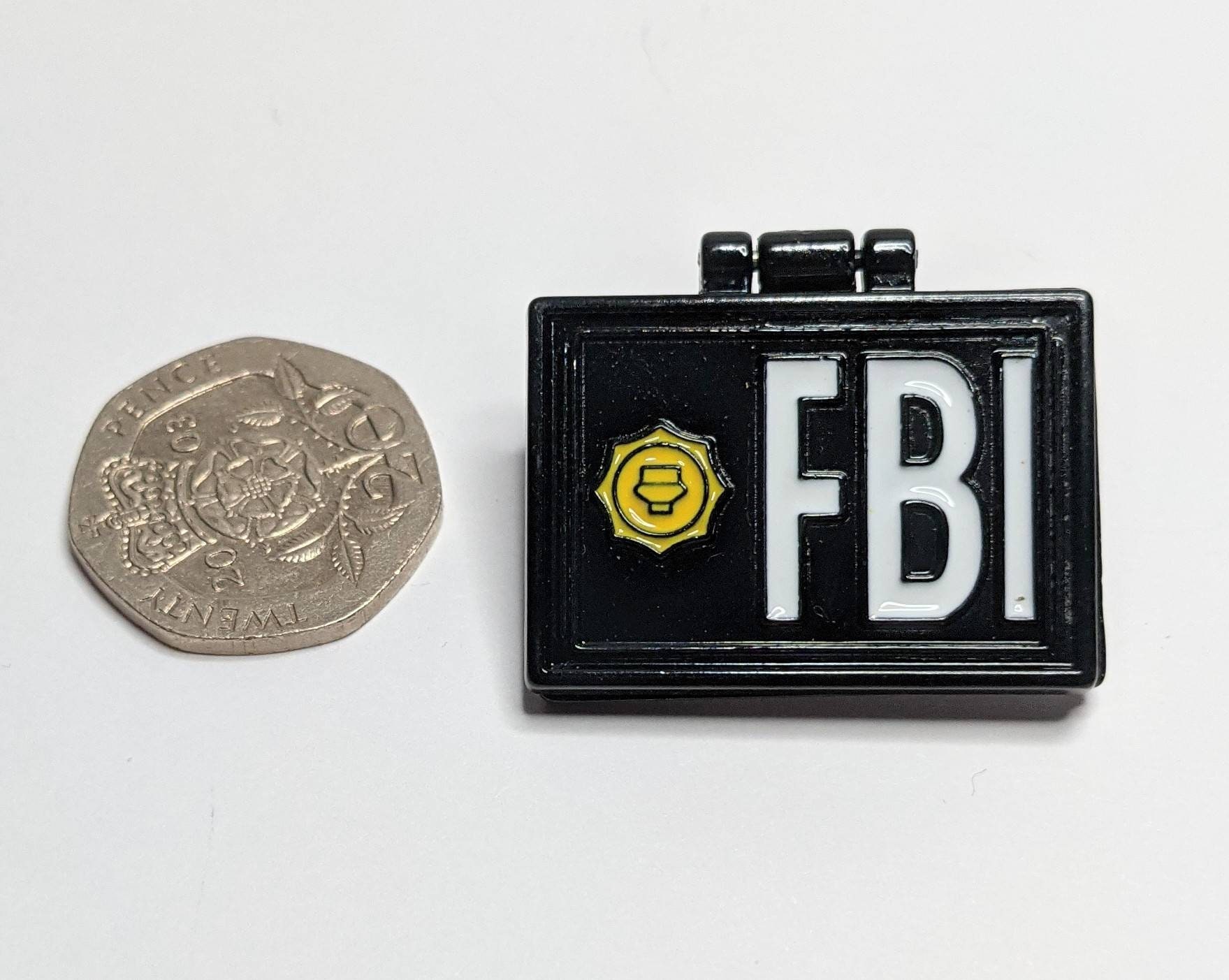 Simpsons FBI Pin Badge Agent Mulder FBI folding badge Etsy