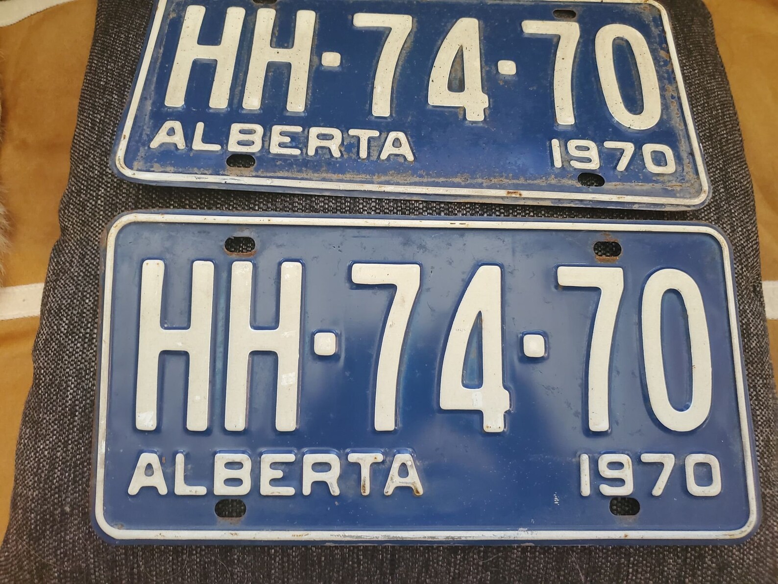 1970 Alberta License plates pair Etsy