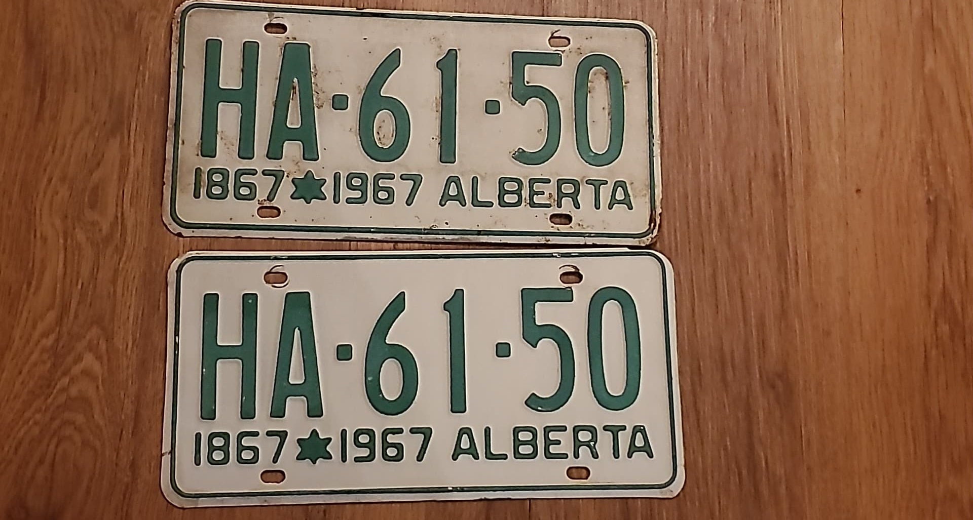 Pair of 1967 Alberta License plates Etsy