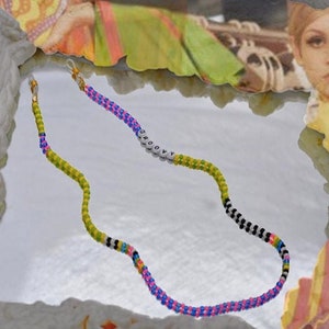 GROOVY 24 inch // Eyeglass Chain/ Sunglass Chain/ Mask Chain/ Beaded Chain/ Necklace/ Bracelet // DELIRIO STUDIO